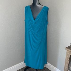 Jones Studio teal cocktail dress size 18